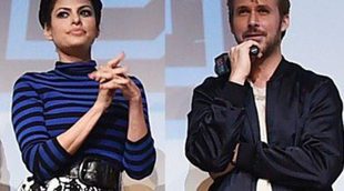 Eva Mendes apoya a Ryan Gosling en la promoción de 'Lost River', su película debut como director