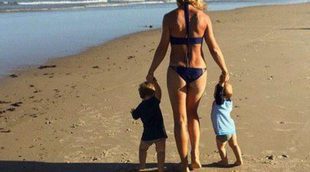 Elsa Pataky, a la playa para celebrar el primer cumpleaños de los mellizos Tristan y Sasha