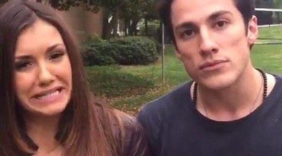 Nina Dobrev y Michael Trevino se despiden de 'Crónicas Vampíricas' entre risas y llantos