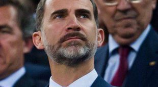 El Rey Felipe VI recibe con cara de poker su primera pitada al himno de España en la final de la Copa del Rey