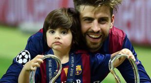 Gerard Piqué 'utiliza' a su hijo Milan para hacer olvidar sus polémicas palabras tras ganar la Supercopa de Europa