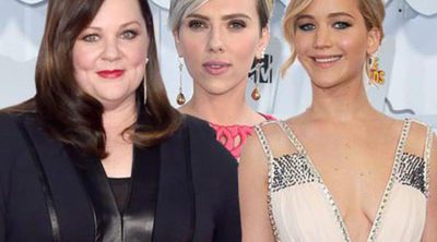 Jennifer Lawrence, Scarlett Johansson y Melissa McCarthy lideran la lista de las actrices mejor pagadas del año