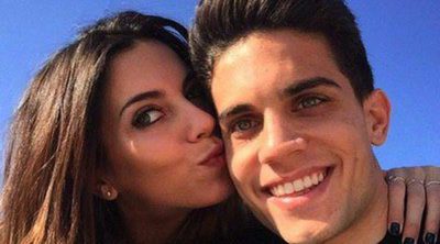 Marc Bartra y Melissa Jiménez muestran la cara de su hija Gala con motivo de su primer mes de vida