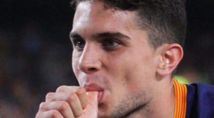 Marc Bartra dedica un gol a su hija Gala para celebrar su primer mes de vida