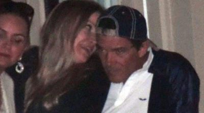 Antonio Banderas y Nicole Kimpel viven un año más la Semana Santa de Málaga