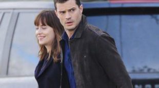 Miradas y sonrisas: Dakota Johnson y Jamie Dornan continúan con el rodaje de 'Cincuenta sombras más oscuras'