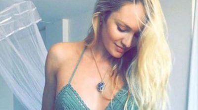 Bar Refaeli, Behati Prinsloo y Candice Swanepoel presumen de embarazo en traje de baño