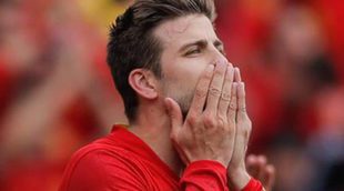 Milan y Sasha Piqué enloquecen con el gol de Piqué en el debut de España en la Eurocopa 2016