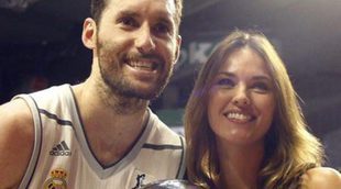 El romántico beso de Helen Lindes y Rudy Fernández en la triunfal jornada del Real Madrid baloncesto