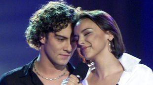 El abrazo de Chenoa y David Bisbal en una imagen del rodaje de 'OT: El reencuentro'