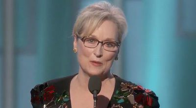 Meryl Streep azota a Donald Trump en su discurso de los Globos de Oro 2017