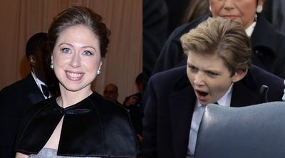 Chelsea Clinton defiende a Barron Trump de las críticas y aprovecha para atacar a Donald Trump