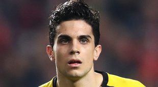 Marc Bartra recibe el apoyo de Melissa Jiménez tras la explosión de autobús del Borrusia Dortmund