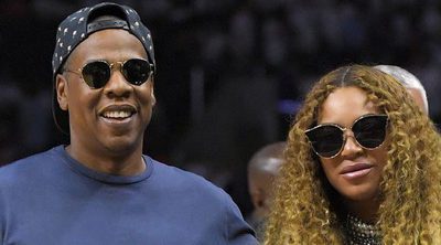 Beyoncé presume de embarazo en un partido de baloncesto junto a Jay Z en Nueva York