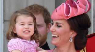 El Príncipe Jorge y la Princesa Carlota, protagonistas de la Trooping The Colour