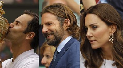 Los Duques de Cambridge o Bradley Cooper disfrutaron de la victoria de Roger Federer en Wimbledon 2017