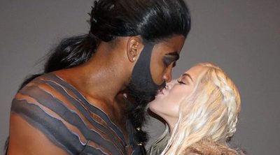 Khloe Kardashian presume de embarazo y de su novio Tristan Thompson en su Halloween más especial