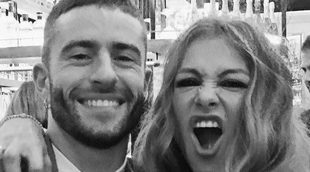 Paulina Rubio y Pelayo Díaz se divierten en la boda de Enrique Rubio y María Escrivá de Balaguer