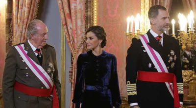 El Rey Felipe agradece al Rey Juan Carlos "tantos años de servicio leal a España" en la Pascua Militar 2018