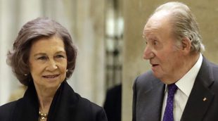 El Rey Juan Carlos y la Reina Sofía, juntos en Roma en la inauguración de la iluminación de la Basílica Papal