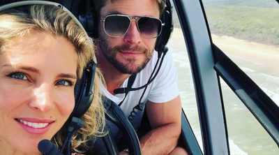 Elsa Pataky y Chris Hemsworth: su viaje más divertido en helicóptero para ir al Open de Australia