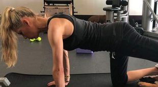 Anna Kournikova retoma su entrenamiento para tonificar su cuerpo tras el nacimiento de sus mellizos