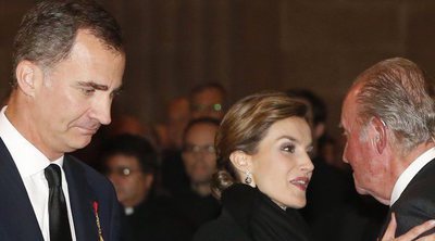 La tristeza de los Reyes Felipe y Letizia, Juan Carlos y Sofía por la muerte de Enrique de Dinamarca