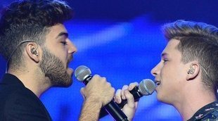 Raoul y Agoney, el momentazo del concierto de 'OT 2017' en Barcelona: "Por la visibilidad"