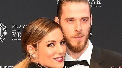 Edurne y David de Gea presumen de amor en la alfombra roja de la Manchester United Player of the Year 2018