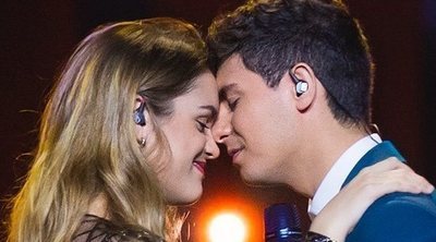 Alfred y Amaia disfrutan de la Blue Carpet tras su segundo ensayo antes de Eurovisión 2018