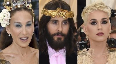 Katy Perry, Jared Leto y Sarah Jessica Parker fueron hechos un 'Cristo' a la Met Gala 2018