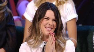 Laura Matamoros reaparece en el plató de 'Supervivientes 2018' tras haber dado a luz a su hijo Matías