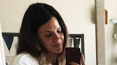 El primer selfie de Laura Matamoros con su hijo Matías