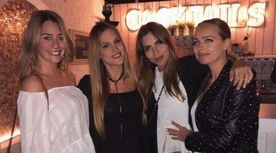 Melissa Jiménez, Elena Galera, Julia Vigas y Romarey Ventura, reunión de WAGs en la Costa Brava