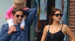 Las divertidas muecas de Bradley Cooper e Irina Shayk para hacer reír a la pequeña Lea en el parque