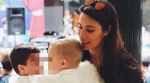 Pilar Rubio, orgullosa de sus dos 'angelitos' Sergio Junior y Marco en su festival de fin de curso