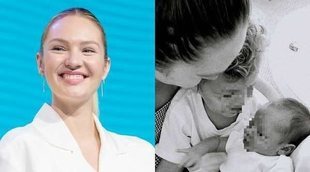 Candice Swanepoel comparte la primera foto de sus dos hijos juntos una semana después del nacimiento de Ariel