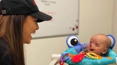 Eva Longoria vuelve al trabajo con su hijo Santiago Enrique como asistente de dirección