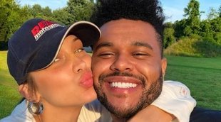 The Weeknd se pone romántico con su 'ángel' Bella Hadid