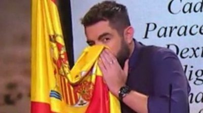 Dani Mateo pide disculpas por sonarse los mocos con la bandera de España en 'El Intermedio'