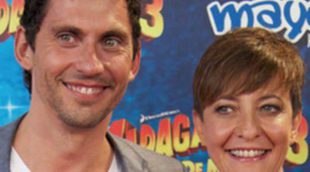 Eva Hache, Sandra Barneda, Paco León y Elena Furiase, como niños en el estreno de 'Madagascar 3'