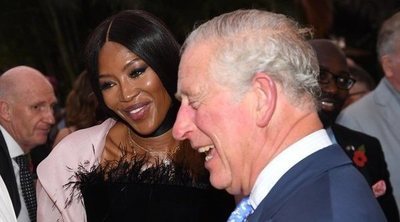 Naomi Campbell y su peculiar felicitación al Príncipe Carlos de Inglaterra: "No aparenta la edad que tiene"