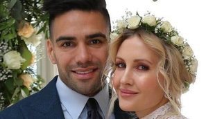 Falcao y su mujer Lorelei Tarón se han casado por segunda vez