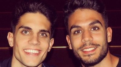 Marc Bartra celebra su cumpleaños con su hermano gemelo, Èric Bartra