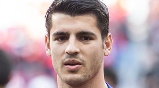 Los mellizos de Álvaro Morata, su amuleto de la suerte en su primera visita al Wanda Metropolitano