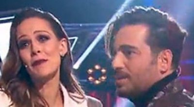 Las lágrimas de David Bustamante ante las bonitas palabras de Eva González en 'La Voz'