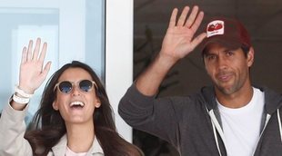 Ana Boyer y Fernando Verdasco abandonan el hospital con su hijo Miguel