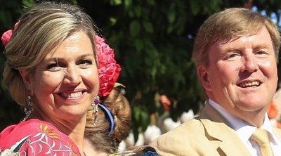 La accidentada despedida de Guillermo Alejandro y Máxima de Holanda con sus hijas de Sevilla