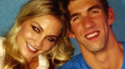 Michael Phelps celebra junto a su novia Megan Rossee su éxito en los Juegos Olímpicos de Londres 2012