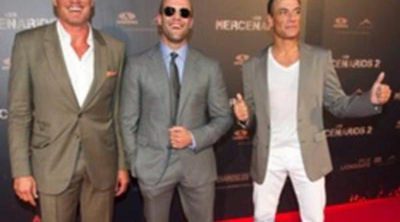 'Los Mercenarios 2' se estrena en Madrid con Jason Statham, Jean Claude Van Damme y Dolph Lundgren